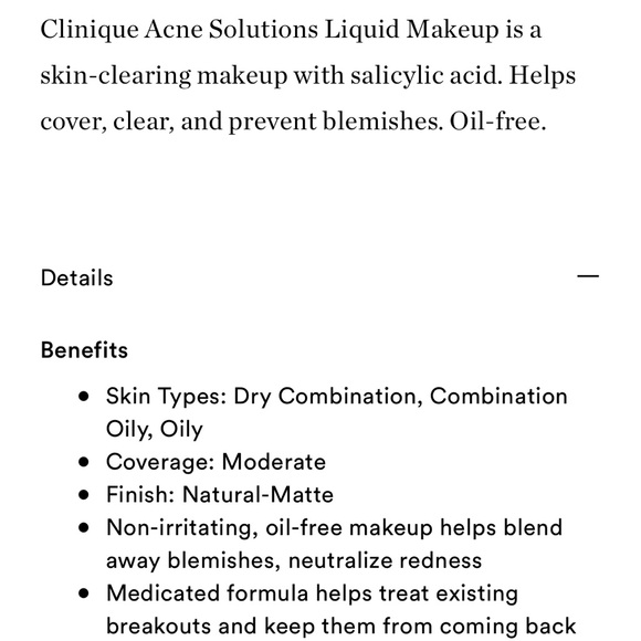 (2) NEW Clinique Acne Solutions Liquid Makeup Foundation Fresh Ginger - Picture 3 of 5